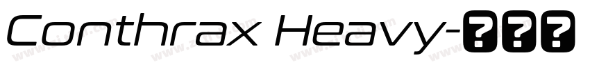Conthrax Heavy字体转换